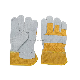  Security Heat Insulation Cow Split Leather Welding Working Safety Work Fire Glove