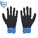  Nylon Fabric Nitrile Coated Security Gloves with Logo