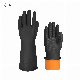  Black Technical Latex Black Gloves with Vein Waterproof Chemical Resistance Rubber Industrial Working Gloves Guantes