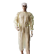  Disposable Yellow Color Waterproof Medical Surgical En14126 Chemotherapy Gowns Isolation Gown