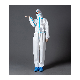  White Type 5/6 Industrial Safety Waterproof Disposable Protective Gown Coverall Isolation Protective Coverall