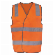  Armor Men′s Hi Vis Orange Reflective B Taped Day/Night Safety Vest Workwear