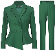  Women′s 2 Button Double Breasted Suit Set