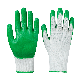  China Wholesale Green Safety Work Glove Labor Protection Wear Latex/Nitrile Cotton Gloves