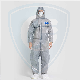  CE En14126 En1149 Cat III Type 3 4 5 6 Chemical/Flame Retardant/Waterproof Disposable Microporous/PP/SMS/Nonwoven Protective Coverall for Industry/Lab/Safety