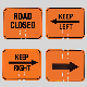  Arrow Road Closed Cone Sign with Orange Panel 18