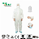  55GSM Type 5/6 SMS Protective Coverall with Elasticated Hood/Waist/Wrist/Ankle Breathable Soft Disposable Workwear Anti-Dust Food Clothes