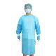  Light Blue Echo Friendly Disposable Non Woven PP Isolation Gown Visitor Gown with AAMI Level 2 Standard