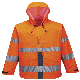  High Visibility Durable Waterproof Workwear Orange Reflective Safety Jacket for Sanitation Workers