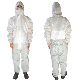  Disposable Long Sleeved Labor Protection Work Clothes with Hood for Spray Paint