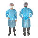  Factory Outlet OEM PPE Gown Dustproof Safety Blue Disposable Waterproof PP Isolation Gown