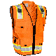  Wholesale Custom Hi Vis Reflective Security Engineer Work Construction Safety Vest with Logo
