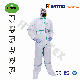  En14126 Microporous Type4/5/6 Taped Disposable Wear Clothing Suit with Hood in High Quality in Stock