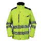  Men Reflective High Visibility Security Waterproof Windbreaker Workwear Warm Windproof Padding Rain Outdoor Reflective Safety Winter Jackets