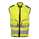  Good Quality Fluorescent Yellow V Neck Polyester Mesh Reflective Vest