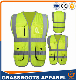  OEM Manufacturer 100 Polyester High Visibility Reflective Safety Vest Multi Pocket Work Wear Clothes Waistcoat Hotsale Factory