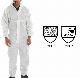  Breathable Disposable Cleanroom White Coverall with Hood Reflective Tape Manufacturers / Factory in China DuPont Tyvek High Standards