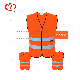  High Visibility Flu Yellow Reflective Safety Vest with Logo Printing Dfv1001