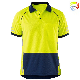  Custom Plus Size Yellow Navy Short Sleeve Polyester Hi Vis Work Polo T Shirts for Men