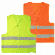  High Visibility Orange and Yellow Reflective Safety Jacket Safety Vest