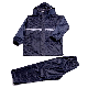  Two Piece Rain Coat 100% Waterproof PVC Polyester Reflective Raincoat