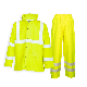  Hi Vis Waterproof Raincoat Reflective Workwear Working Wear Safety Suit