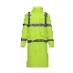 Safety Polyurethane Polyester Raincoat High Visibility Breathability Work Wear