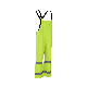  High Visibility Breathable Polyurethane Polyester Overall Bib Pants Trousers