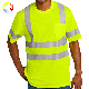  Factory Cheap Custom Polyester Crew Neck T-Shirt Reflective Safety Tshirt for Men