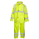  Outdoor Work Reflective Safety Clothing PU Waterproof Breathable Raincoat Workwear Suit