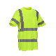  High Visibility Reflective Breathable Workwear Safety Short Sleeves T-Shirt Vest