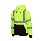  4-in-1 Soft Warmer Double-Side Reversible Bomber Hi Vis Reflective Concealed Hoodie Safety Workwear Shirt