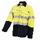  Hi-Vis 2 Tone Safety Security Short & Long Sleeve Workwear Shirt Apparel