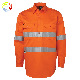  Clothes Supplier Custom Print Embroidered Button Down Collar Men Safety Reflective Shirt for Men