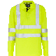  Factory Safety Clothes Long Sleeve Shirts High Visibility Reflective Work Wear Polo T-Shirt