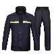 Two-Piece PVC Raincoat Reflective Motorcycle Waterproof Rain Suit Rainwear