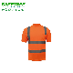  Safetree 100% Polyester Round Collar Reflective Safety T-Shirt, Polo T-Shirt