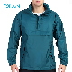  Men′ S Pullover Rain Jacket Packable Hooded Waterproof Cycling Running Reflective Raincoats