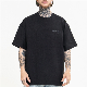  Men Reflective Letters Printed Label Customized Loose Fit Organic Cotton T-Shirt