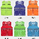  High Visibility Yellow Vest Blue Safety Vest Reflective Polyester Knitted Mesh Vest
