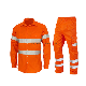  100% Cotton Mechanic Shirt Men Long Sleeve Hi Vis Work Shirt Reflective Safety Shirt