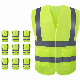High Visibility Reflective Safety Vest with Multi Pockets Reflective Vest