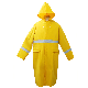  Custom Logo One Piece Long Yellow Waterproof Oil Chemical Resistant Adult PVC Polyester High Visibility Reflective Raincoats
