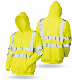  Custom Outdoor Waterproof Reflective Construction Clothing Raincoat Safety High Visibility Hoodie