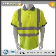  En ISO 20471 Polyester Fluroscent Safety Polo Shirt with Reflective Tapes