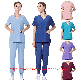  Cheap Wholesale Female Fashionable Spandex Hospital Nurse Uniform Unisex Medical Jogging Scrub Suit (H2322)