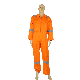  100% Cotton Flame Retardant Unisex Workwear Coverall for Industrial Protecting Use