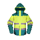  Men′ S Safety Workwear Waterproof Oxford Jacket Parka