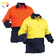  Long Sleeve Fashion Yellow Navy Combination Embroidery Print Logo Blue Light Hi Vis Safety Work Shirts