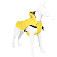  Breathable Plaid Lining Dog Harness Raincoat with Reflective Pipes